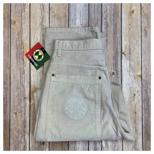 CROSS COLOURS• CREAM DENIM JEANS